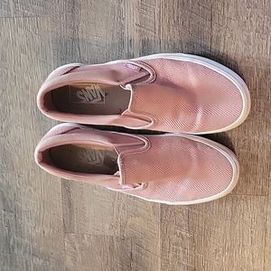 Vans slip ons 8.5 pink